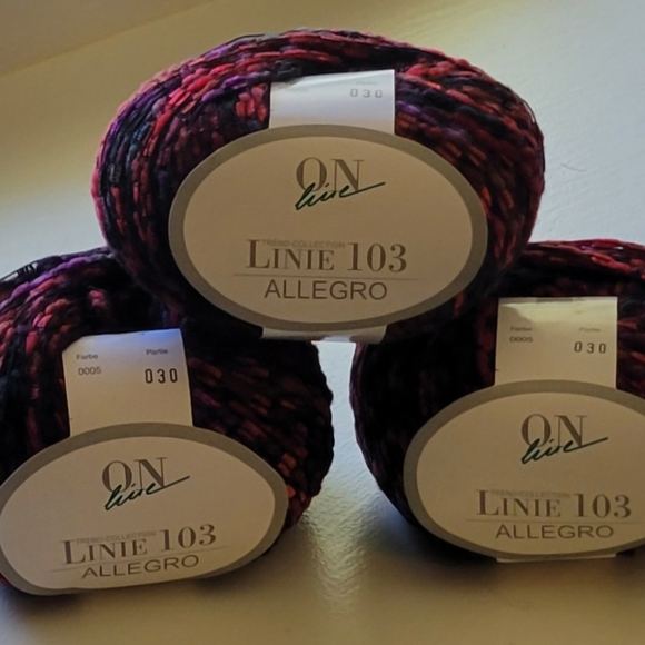 3 balls Linie 103 Allegro yarn - Picture 3 of 4